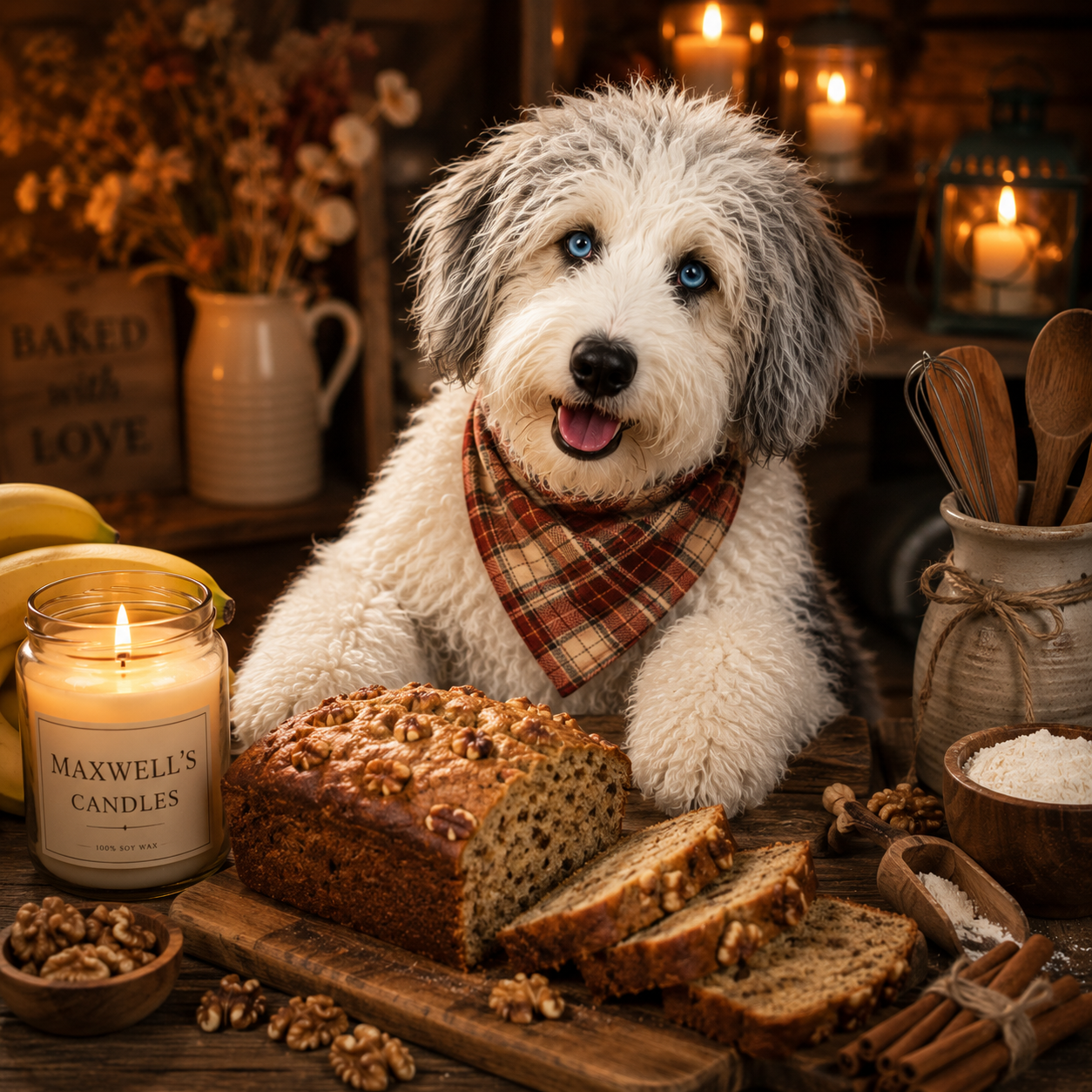 Maxwell with Banana Nut Bread